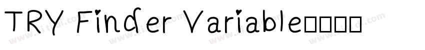 TRY Finder Variable字体转换